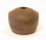Round Clay Tea Caddy