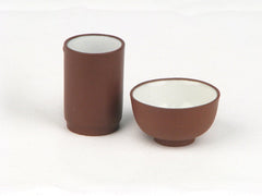 Clay Smell Cup Set - Brown/White