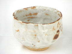 Japanese Mat Cha Tea Bowl - White