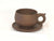 Brown Handled Cup & Saucer